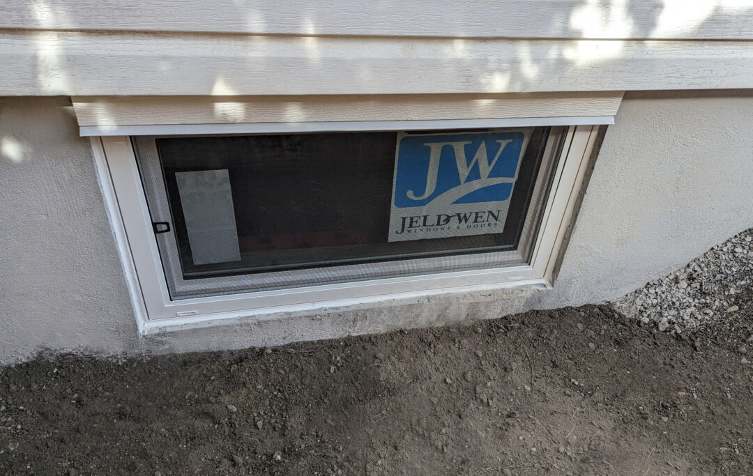 JW window install above grade
