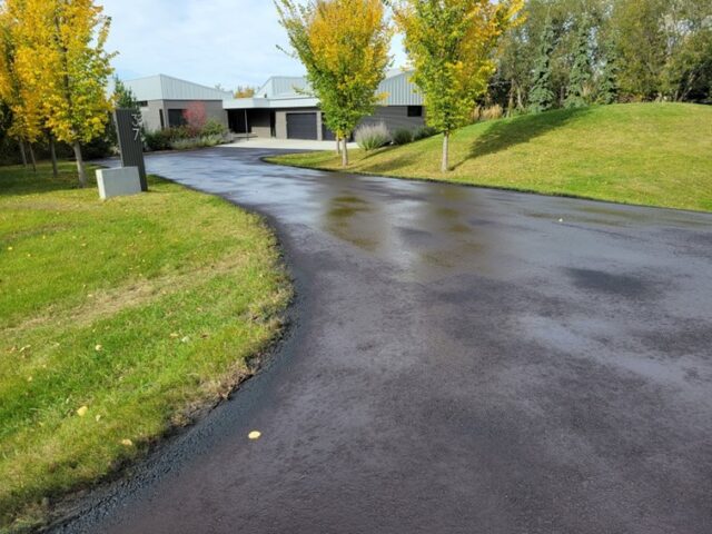 Seal coated Driveway